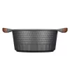 Resto Kitchenware Capella 4,6 L apvalus juodas medinis puodas