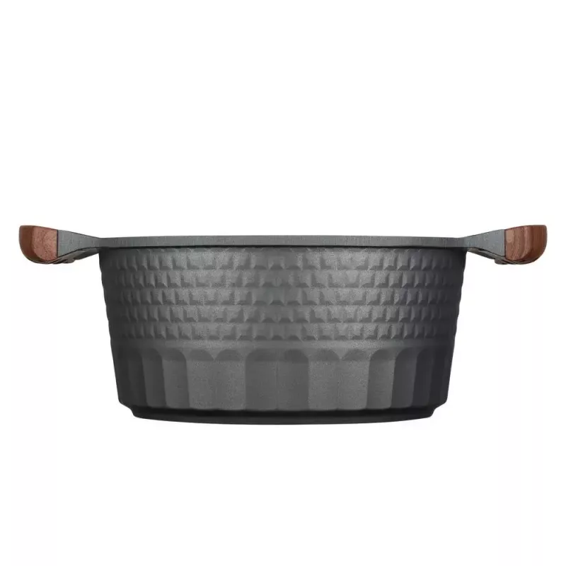 Resto Kitchenware Capella 4,6 L apvalus juodas medinis puodas
