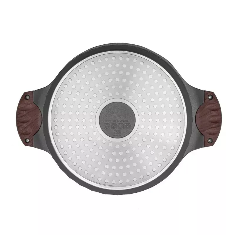 Resto Kitchenware Capella 4,6 L apvalus juodas medinis puodas