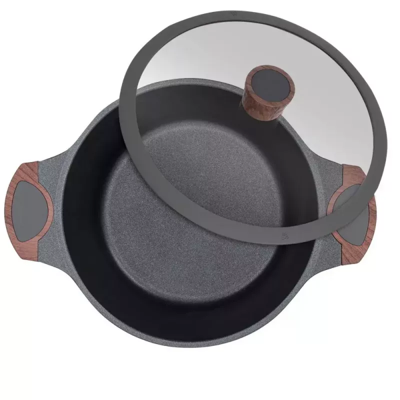Resto Kitchenware Capella 4,6 L apvalus juodas medinis puodas