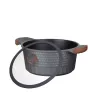 Resto Kitchenware Capella 4,6 L apvalus juodas medinis puodas