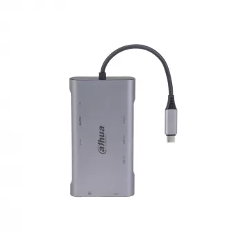 Dahua Technology 9 viename USB 3.1 Type-C į USB 3.0 + HDMI + RJ45 + VGA + SD/TF +PD dokų stotelė