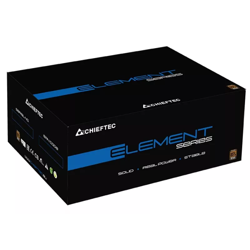 Chieftec ELP-600S maitinimo blokas 600 W 20+4 pin ATX PS/2 juodas