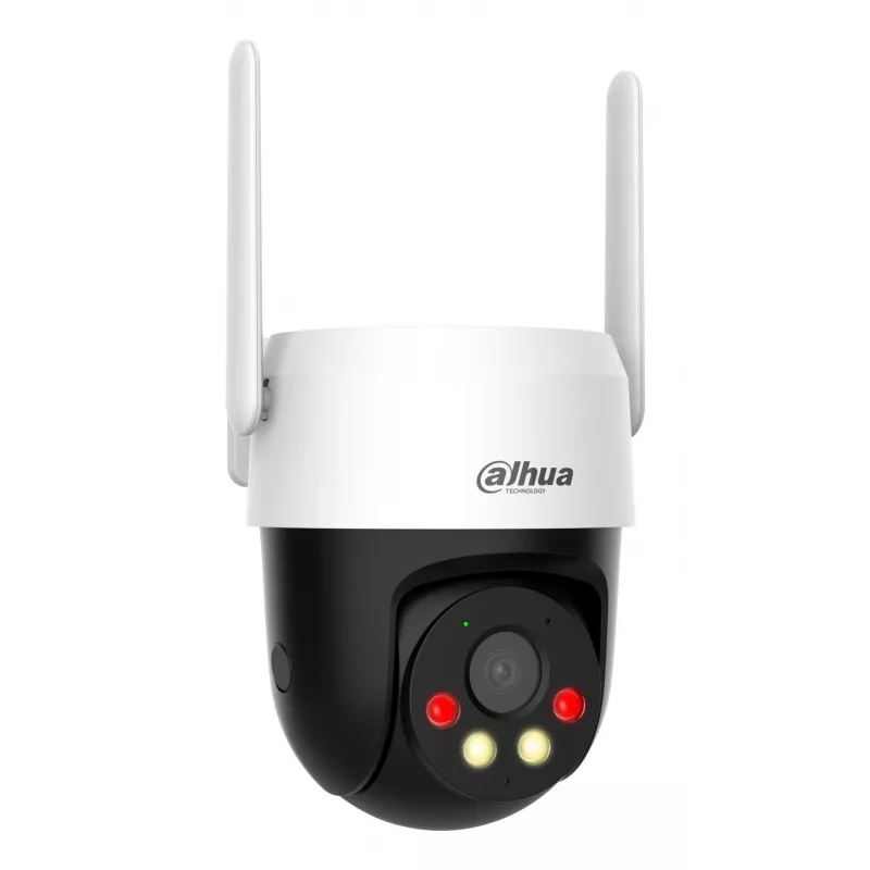 IP stebėjimo kamera Dahua Technology 5MP fiksuoto židinio 4G Pan & Tilt (4 mm, 5MP, lauko kupolinė, 180° sukimas)