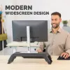 Fellowes Hana LT monitorio stovas su 3 aukščio reguliavimais – ergonomiškas reguliuojamas stovas kompiuterių monitoriams – maksimalus svoris 22,6 kg – juodas