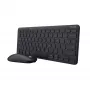 Trust Lyra klaviatūra ir pelė, belaidė RF + Bluetooth, QWERTY anglų, juoda