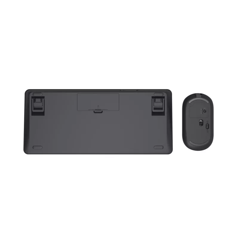 Trust Lyra klaviatūra ir pelė, belaidė RF + Bluetooth, QWERTY anglų, juoda
