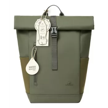 Kelioninė kuprinė Rivacase Eden Olive PU oda Poliesteris rPET 250x160x430mm