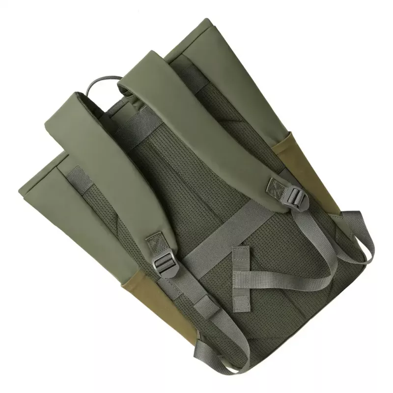 Kelioninė kuprinė Rivacase Eden Olive PU oda Poliesteris rPET 250x160x430mm
