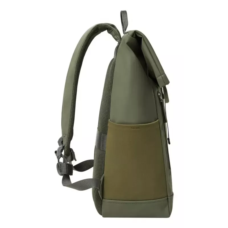 Kelioninė kuprinė Rivacase Eden Olive PU oda Poliesteris rPET 250x160x430mm