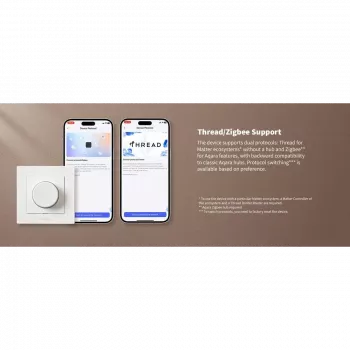 Aqara Dimmer Switch H2 EU Baltas šviesos reguliatorius Aqara KD-R01D