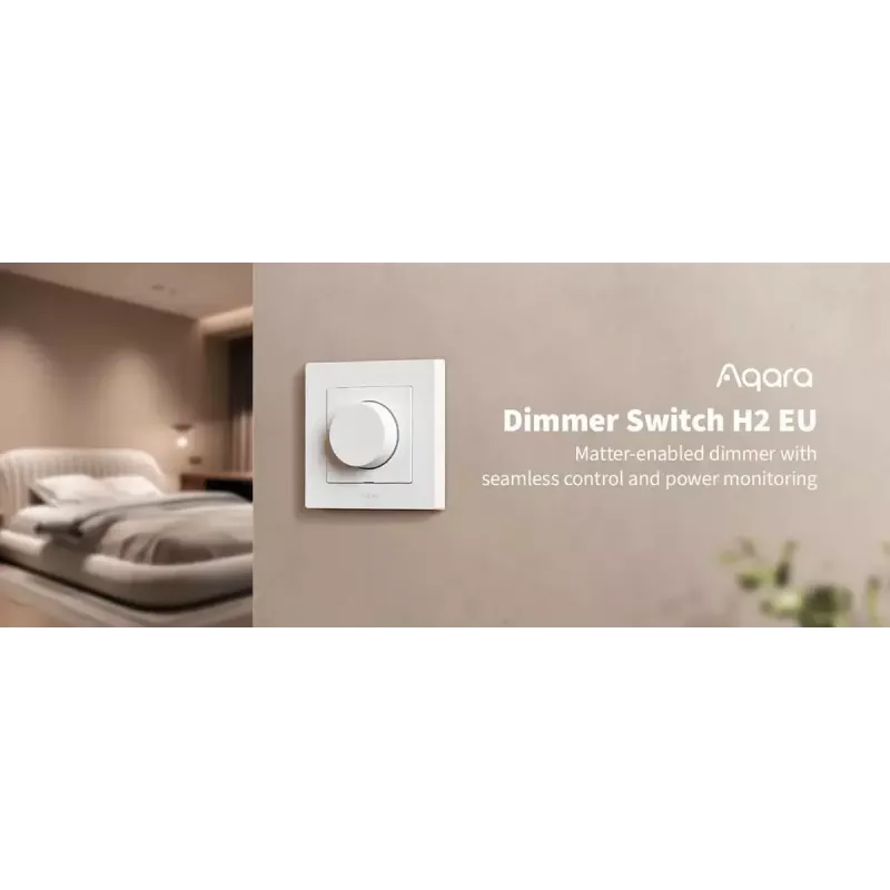Aqara Dimmer Switch H2 EU Baltas šviesos reguliatorius Aqara KD-R01D