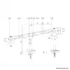 Neomounts DS60-600BL2 monitorinis laikiklis 10-32 colių - Quick-fix - 180° stabdiklis