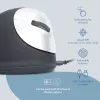 R-Go HE Break ergonominė vertikali pelė su pertraukų programine įranga, vidutinė (rankos dydis 165–185 mm), dešinei rankai, laidinė, juoda
