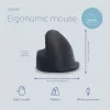 R-Go HE Break ergonominė vertikali pelė su pertraukų programine įranga, vidutinė (rankos dydis 165–185 mm), dešinei rankai, laidinė, juoda