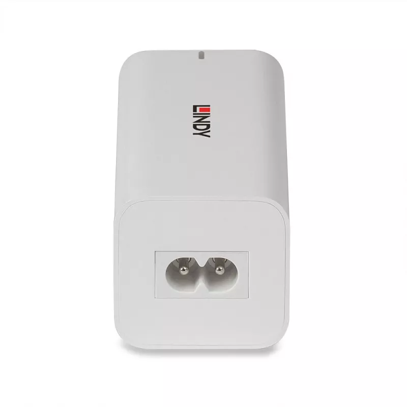 Lindy 100W 4 prievadų USB Type-A ir C GaN sieninis kroviklis, vidaus, universalus
