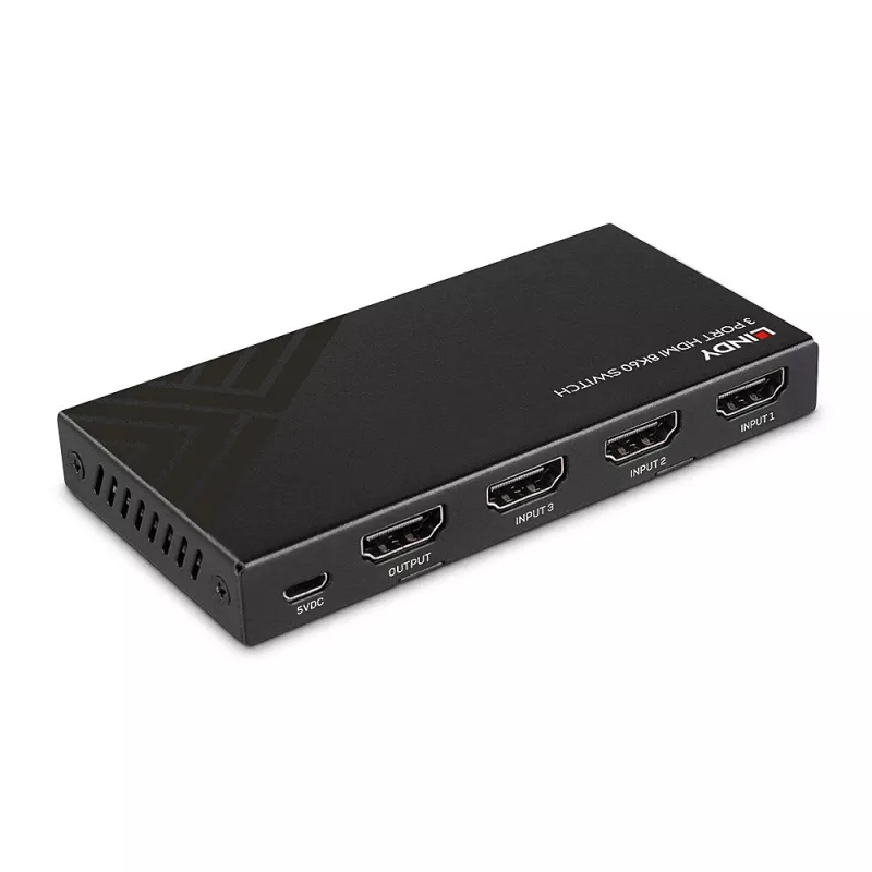 Lindy 38369 HDMI 8K60 perjungiklis, 3 prievadų