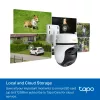 TP-Link lauko PTZ apsaugos „Wi-Fi“ kamera 3K 5MP (2880x1620), 2,4 GHz, 2 išorinės antenos, 1 Ethernet prievadas, horizontalus 360°