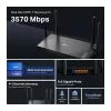 TP-Link Archer BE220 belaidis maršrutizatorius Gigabit Ethernet dviejų juostų (2,4 GHz / 5 GHz) juodas