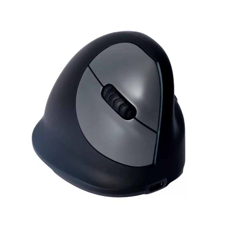 R-Go HE Break ergonominė vertikali pelė su pertraukų programine įranga, vidutinė (rankos dydis 165-185 mm), dešinei rankai, Bluetooth, juoda
