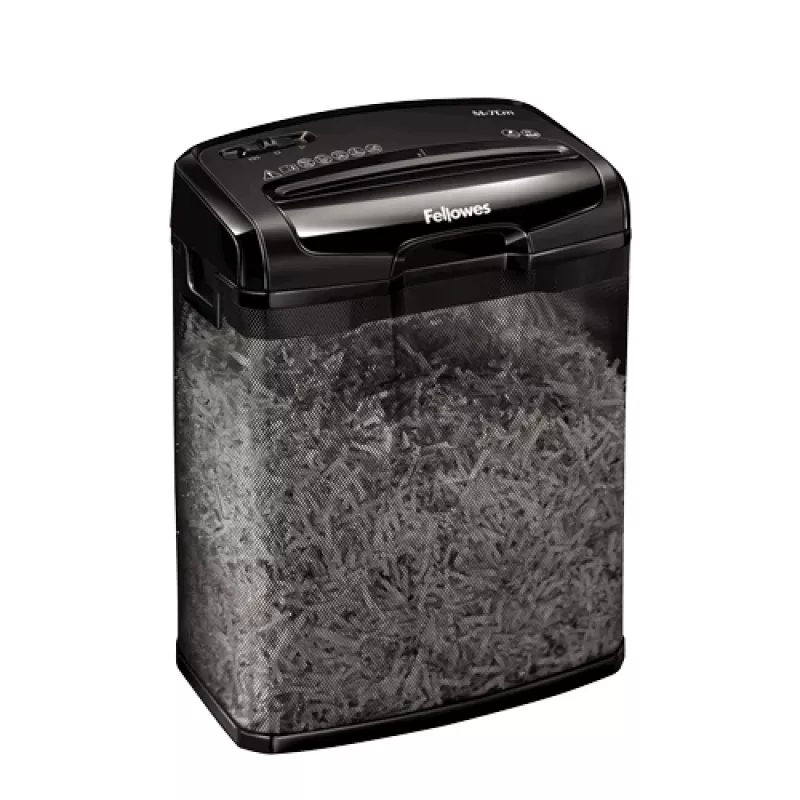 Popieriaus smulkintuvas Fellowes M-7Cm, dalelių pjovimas, juodas