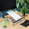 R-Go Tools dokumentų laikiklis R-Go Flex Read, ergonomiškas, su minkštu putplasčio riešo atramu, permatomas akrilinis
