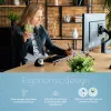 R-Go Tools dokumentų laikiklis R-Go Flex Read, ergonomiškas, su minkštu putplasčio riešo atramu, permatomas akrilinis