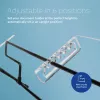 R-Go Tools dokumentų laikiklis R-Go Flex Read, ergonomiškas, su minkštu putplasčio riešo atramu, permatomas akrilinis