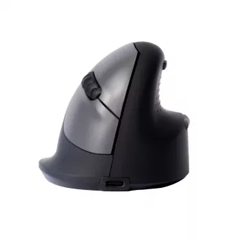 R-Go HE Break ergonominė vertikali pelė su pertraukų programine įranga, maža (rankos dydis ˂165 mm), dešinei rankai, laidinė, juoda