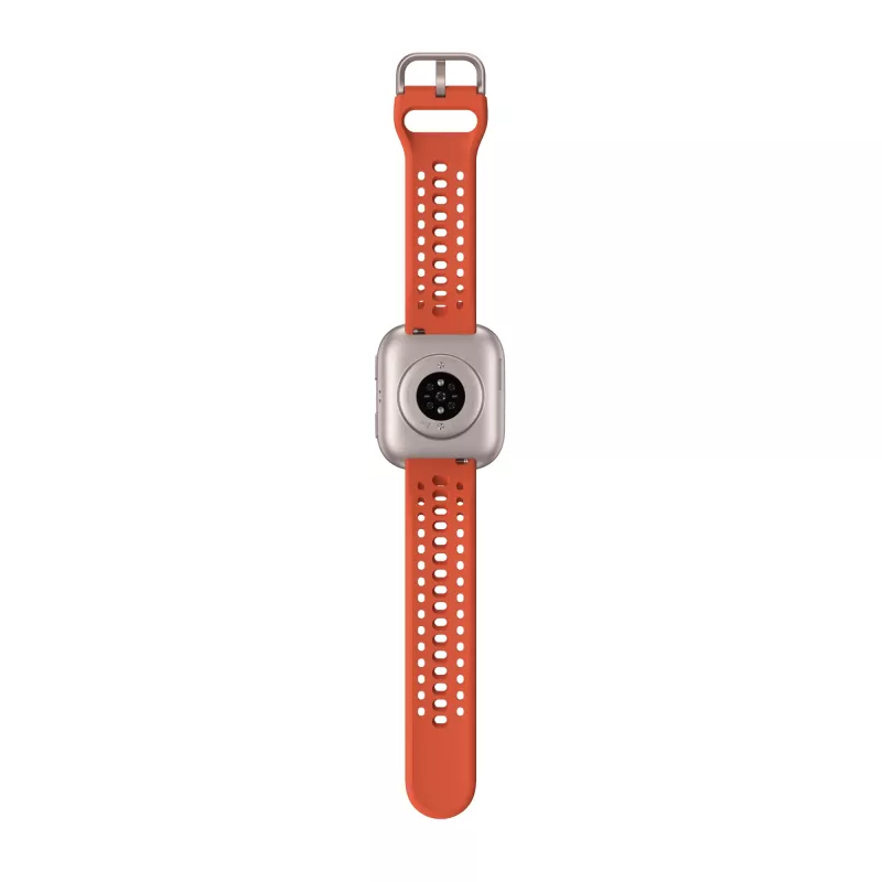 Išmanusis laikrodis Amazfit Bip 6 — 1,97 col. AMOLED, 390×450, GPS, 64 MB RAM, 512 GB flash, 340 mAh, 27,9 g, raudonas silikoninis dirželis