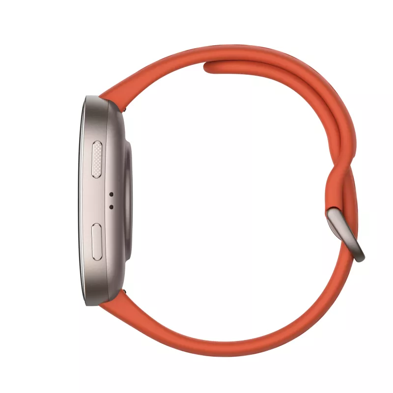 Išmanusis laikrodis Amazfit Bip 6 — 1,97 col. AMOLED, 390×450, GPS, 64 MB RAM, 512 GB flash, 340 mAh, 27,9 g, raudonas silikoninis dirželis