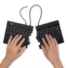 Ergonominė klaviatūra R-Go Split Break v2 su pertraukų programine įranga, išskirstyta ergonominė klaviatūra, QWERTY (JK), laidinė, juoda
