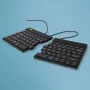 Ergonominė klaviatūra R-Go Tools Split Break v2 su pertraukų programine įranga, išskirta ergonominė klaviatūra, QWERTY (US), laidas, juoda