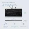 Ergonominė klaviatūra R-Go Tools Split Break v2 su pertraukų programine įranga, išskirta ergonominė klaviatūra, QWERTY (US), laidas, juoda