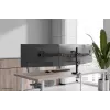 Monitoriaus laikiklis trims ekranams Neomounts DS60-600BL3 spaustuvas/angai 10-27 colių