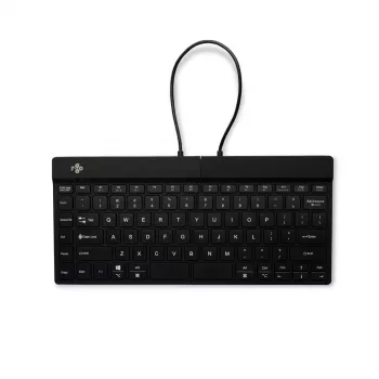 Ergonominė klaviatūra R-Go Tools Split Break su pertraukų programine įranga, išskirta klaviatūra, QWERTY (US), Bluetooth, juoda