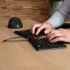 Ergonominė klaviatūra R-Go Tools Split Break su pertraukų programine įranga, išskirta klaviatūra, QWERTY (US), Bluetooth, juoda