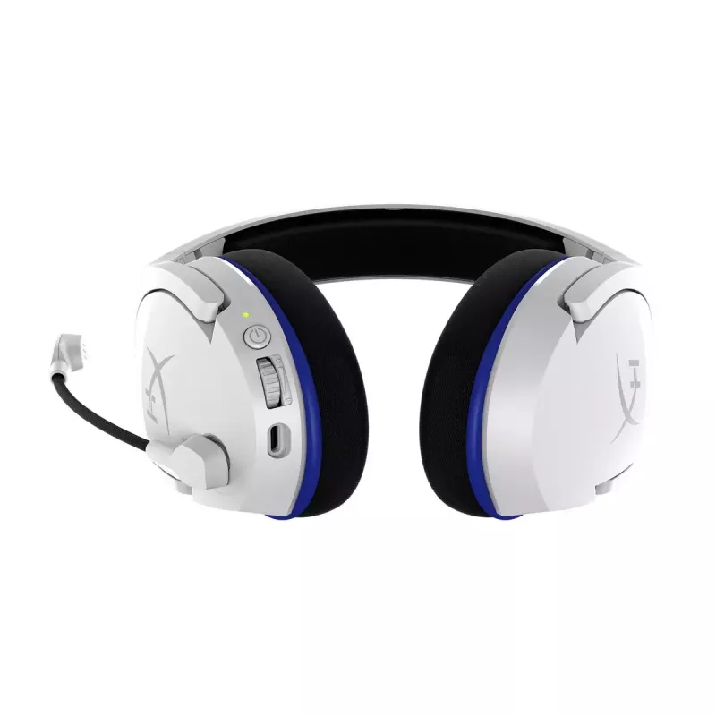 HyperX Cloud Stinger Core – belaidės žaidimų ausinės (balta-mėlyna) – PS5/PS4