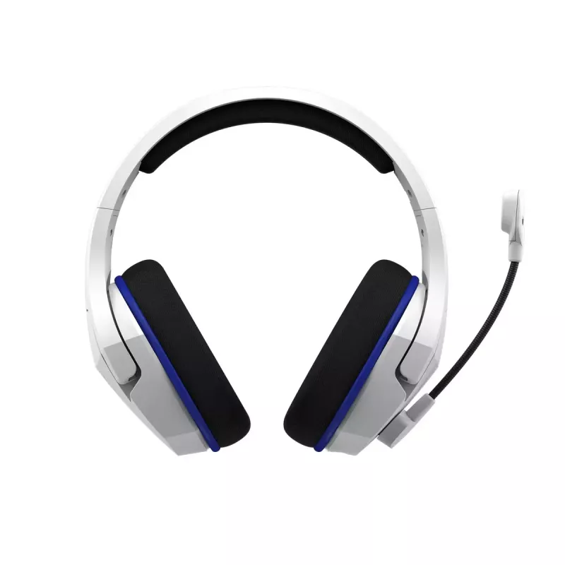 HyperX Cloud Stinger Core – belaidės žaidimų ausinės (balta-mėlyna) – PS5/PS4