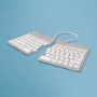 R-Go Tools ergonominė klaviatūra R-Go Split Break su pertraukų programine įranga, ergonominė išskleidžiama klaviatūra, QWERTY (US), Bluetooth, balta
