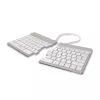R-Go Tools ergonominė klaviatūra R-Go Split Break su pertraukų programine įranga, ergonominė išskleidžiama klaviatūra, QWERTY (US), Bluetooth, balta