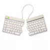 R-Go Tools ergonominė klaviatūra R-Go Split Break su pertraukų programine įranga, ergonominė išskleidžiama klaviatūra, QWERTY (US), Bluetooth, balta