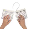 R-Go Tools ergonominė klaviatūra R-Go Split Break su pertraukų programine įranga, ergonominė išskleidžiama klaviatūra, QWERTY (US), Bluetooth, balta