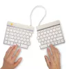 R-Go Tools ergonominė klaviatūra R-Go Split Break su pertraukų programine įranga, ergonominė išskleidžiama klaviatūra, QWERTY (US), Bluetooth, balta