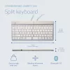 R-Go Tools ergonominė klaviatūra R-Go Split Break su pertraukų programine įranga, ergonominė išskleidžiama klaviatūra, QWERTY (US), Bluetooth, balta