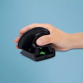 R-Go Tools Ergonominė pelė R-Go Twister su pertraukų programine įranga, ambidekstrinė pelė abiem rankoms, sulankstoma, Bluetooth ir laidinė