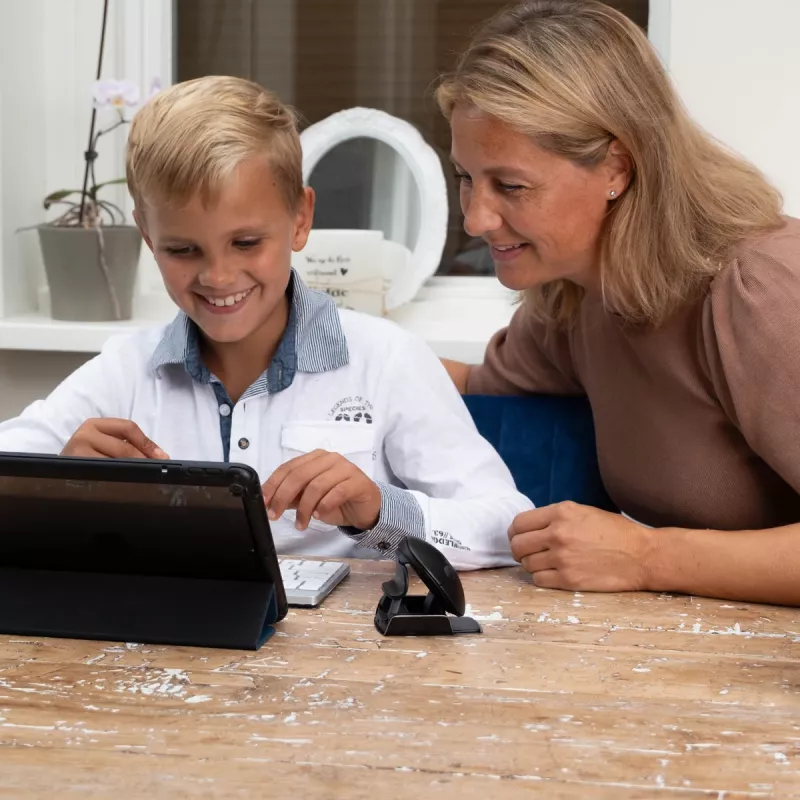 R-Go Tools Ergonominė pelė R-Go Twister su pertraukų programine įranga, ambidekstrinė pelė abiem rankoms, sulankstoma, Bluetooth ir laidinė