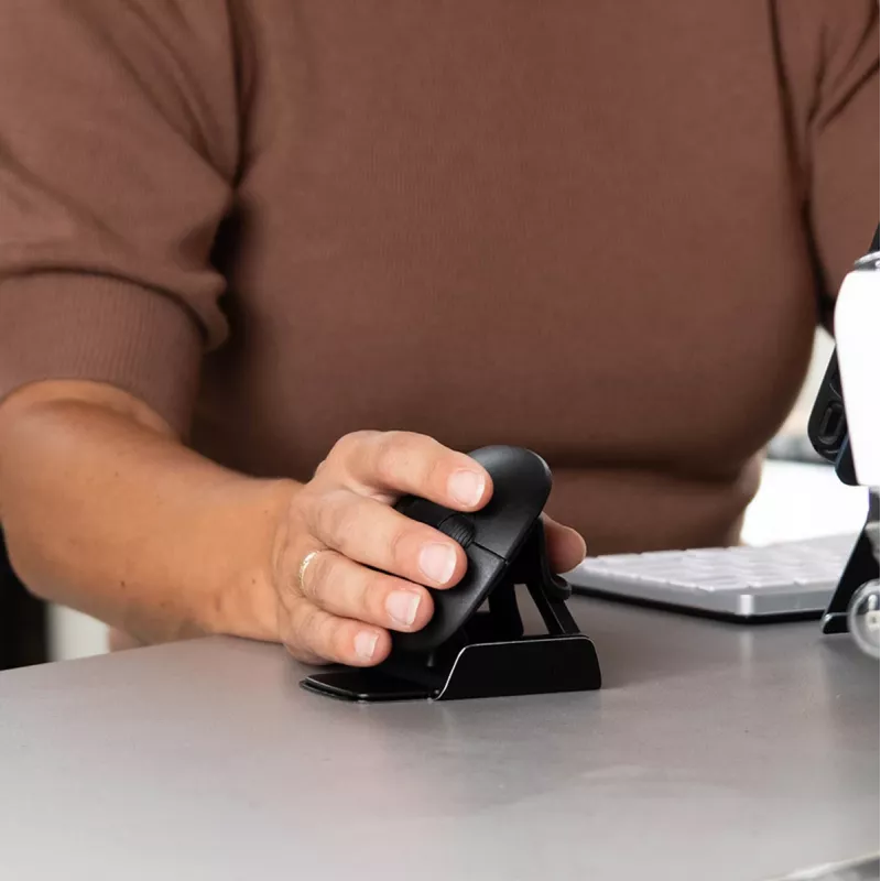 R-Go Tools Ergonominė pelė R-Go Twister su pertraukų programine įranga, ambidekstrinė pelė abiem rankoms, sulankstoma, Bluetooth ir laidinė