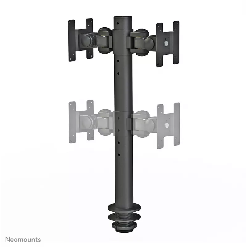 Neomounts FPMA-D050DBLACK monitorinis laikiklis 10-30 colių, tvirtinimas per angą, 10 kg, 25,4 cm (10 col.), 76,2 cm (30 col.), 100 x 100 mm, juodas