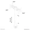 Neomounts FPMA-D050DBLACK monitorinis laikiklis 10-30 colių, tvirtinimas per angą, 10 kg, 25,4 cm (10 col.), 76,2 cm (30 col.), 100 x 100 mm, juodas